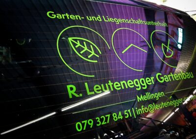Heckscheibenbeschriftung für Garten- und Liegenschaftsunterhalt